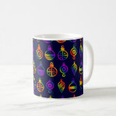 Trippy-Ornamente Kaffeetasse (VorderseiteRechts)
