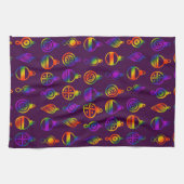 Trippy-Ornamente Küchentuch (Horizontal)