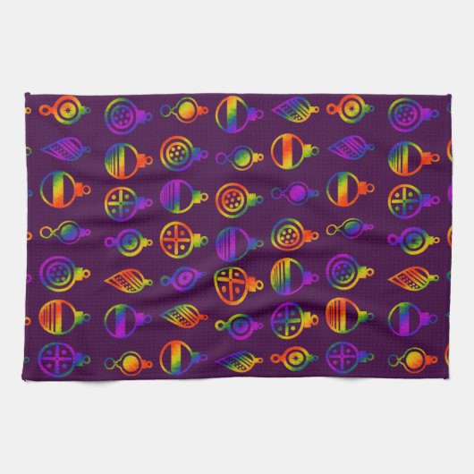 Trippy-Ornamente Küchentuch (Horizontal)