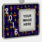 Trippy-Ornamente Rahmen-Ornament Silber (Rechts)