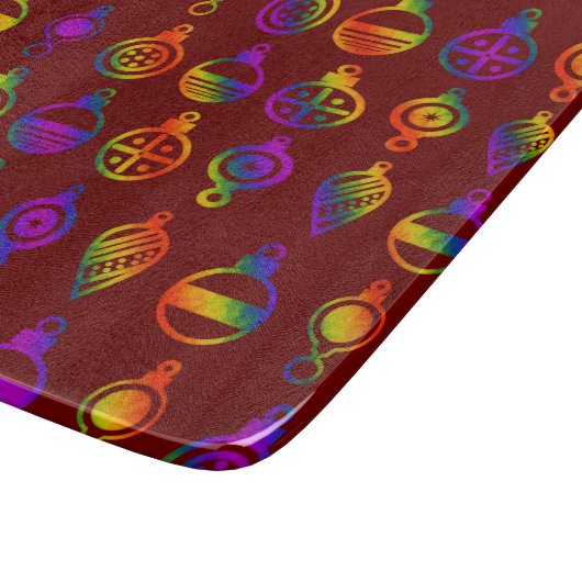 Trippy-Ornamente Schneidebrett (Ecke)