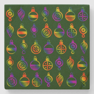 Trippy-Ornamente Steinuntersetzer