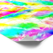 Trippy Peace Sign Fraktal Poster Print (Ecke)
