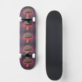 Trippy Pilz Benutzername Skateboard (Vorderseite)