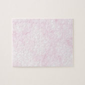 Trippy Pink Smokey Marble Geometrisch Puzzle (Horizontal)