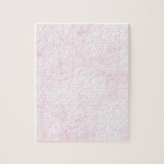 Trippy Pink Smokey Marble Geometrisch Puzzle (Vertikal)