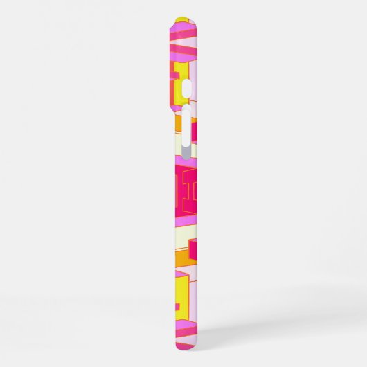 Trippy Pink und Orange Phone Case iPhone Hülle (Linke Seite)