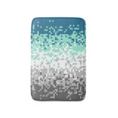 Trippy-Pixel-Abstrakte Frayromantic-Pride-Flag Badematte (Vorderseite Vertikal)