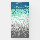 Trippy-Pixel-Abstrakte Frayromantic-Pride-Flag Banner (Vertikal)