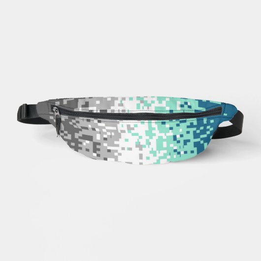 Trippy-Pixel-Abstrakte Frayromantic-Pride-Flag Bauchtasche (Vorderseite)