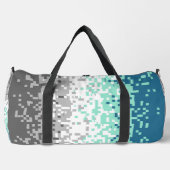 Trippy-Pixel-Abstrakte Frayromantic-Pride-Flag Duffle Bag (Vorderseite)