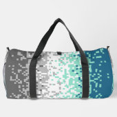 Trippy-Pixel-Abstrakte Frayromantic-Pride-Flag Duffle Bag (Rückseite)