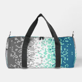 Trippy-Pixel-Abstrakte Frayromantic-Pride-Flag Duffle Bag (Rückseite)