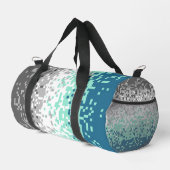 Trippy-Pixel-Abstrakte Frayromantic-Pride-Flag Duffle Bag (Rechte Ecke)