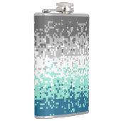 Trippy-Pixel-Abstrakte Frayromantic-Pride-Flag Flachmann (Rechts)