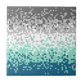 Trippy-Pixel-Abstrakte Frayromantic-Pride-Flag Fliese (Vorderseite)
