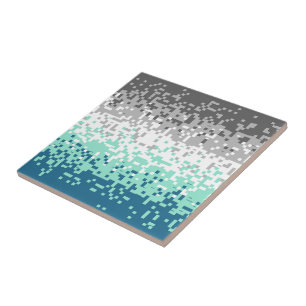 Trippy-Pixel-Abstrakte Frayromantic-Pride-Flag Fliese