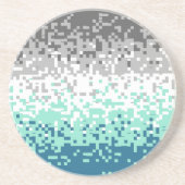 Trippy-Pixel-Abstrakte Frayromantic-Pride-Flag Getränkeuntersetzer (Vorne)