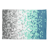 Trippy-Pixel-Abstrakte Frayromantic-Pride-Flag Kissenbezug (Rückseite-Links)