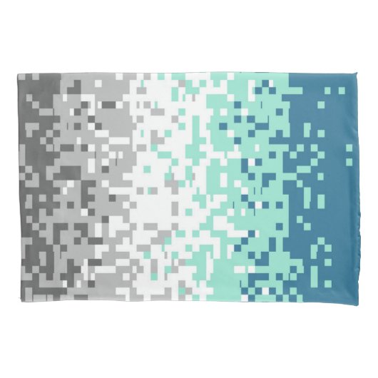 Trippy-Pixel-Abstrakte Frayromantic-Pride-Flag Kissenbezug (Vorderseite-Links)