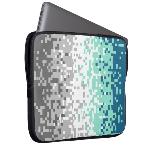 Trippy-Pixel-Abstrakte Frayromantic-Pride-Flag Laptopschutzhülle (Vorne Rechts)