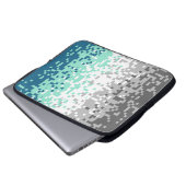 Trippy-Pixel-Abstrakte Frayromantic-Pride-Flag Laptopschutzhülle (Vorne Knopf)