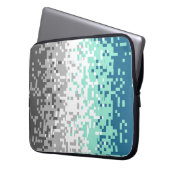 Trippy-Pixel-Abstrakte Frayromantic-Pride-Flag Laptopschutzhülle (Vorderseite Links)