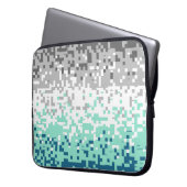 Trippy-Pixel-Abstrakte Frayromantic-Pride-Flag Laptopschutzhülle (Vorderseite Links)