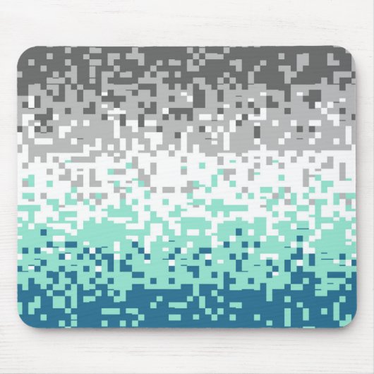 Trippy-Pixel-Abstrakte Frayromantic-Pride-Flag Mousepad (Vorne)