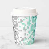 Trippy-Pixel-Abstrakte Frayromantic-Pride-Flag Pappbecher (Links)