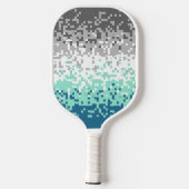 Trippy-Pixel-Abstrakte Frayromantic-Pride-Flag Pickleball Schläger (Rückseite)