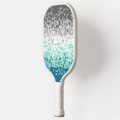 Trippy-Pixel-Abstrakte Frayromantic-Pride-Flag Pickleball Schläger (Links)