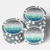 Trippy-Pixel-Abstrakte Frayromantic-Pride-Flag Pokerchips (Stapel)