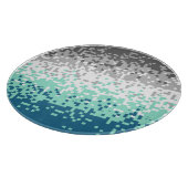Trippy-Pixel-Abstrakte Frayromantic-Pride-Flag Schneidebrett (Ecke)