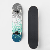 Trippy-Pixel-Abstrakte Frayromantic-Pride-Flag Skateboard (Vorderseite)
