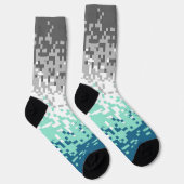 Trippy-Pixel-Abstrakte Frayromantic-Pride-Flag Socken (Rechts)