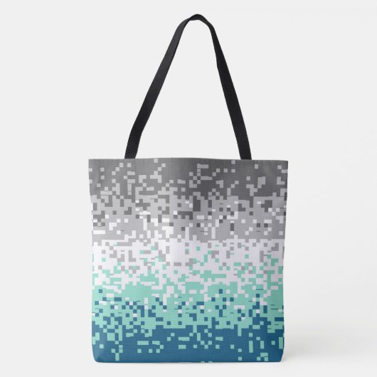 Trippy-Pixel-Abstrakte Frayromantic-Pride-Flag Tasche (Vorderseite)