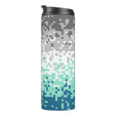 Trippy-Pixel-Abstrakte Frayromantic-Pride-Flag Thermosbecher (Nach rechts gedreht)