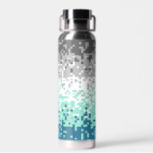 Trippy-Pixel-Abstrakte Frayromantic-Pride-Flag Trinkflasche (Rückseite)