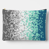 Trippy-Pixel-Abstrakte Frayromantic-Pride-Flag Zubehörtasche (Vorderseite)