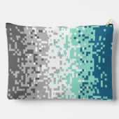 Trippy-Pixel-Abstrakte Frayromantic-Pride-Flag Zubehörtasche (Rückseite)