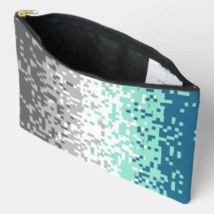 Trippy Pixelated Abstrakte Frayromantische Pride-F Zubehörtasche