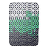 Trippy-pixeles Abstraktes Neutrois-Pride-Flag Badematte (Vorderseite Vertikal)