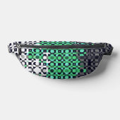Trippy-pixeles Abstraktes Neutrois-Pride-Flag Bauchtasche (Ablage )