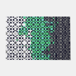 Trippy-pixeles Abstraktes Neutrois-Pride-Flag Fußmatte