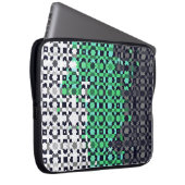 Trippy-pixeles Abstraktes Neutrois-Pride-Flag Laptopschutzhülle (Vorne Rechts)