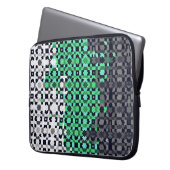 Trippy-pixeles Abstraktes Neutrois-Pride-Flag Laptopschutzhülle (Vorderseite Links)
