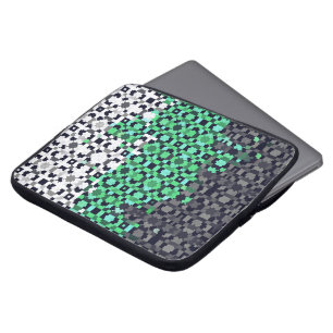 Trippy-pixeles Abstraktes Neutrois-Pride-Flag Laptopschutzhülle
