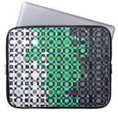 Trippy-pixeles Abstraktes Neutrois-Pride-Flag Laptopschutzhülle (Vorderseite)