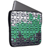 Trippy-pixeles Abstraktes Neutrois-Pride-Flag Laptopschutzhülle (Vorne Rechts)